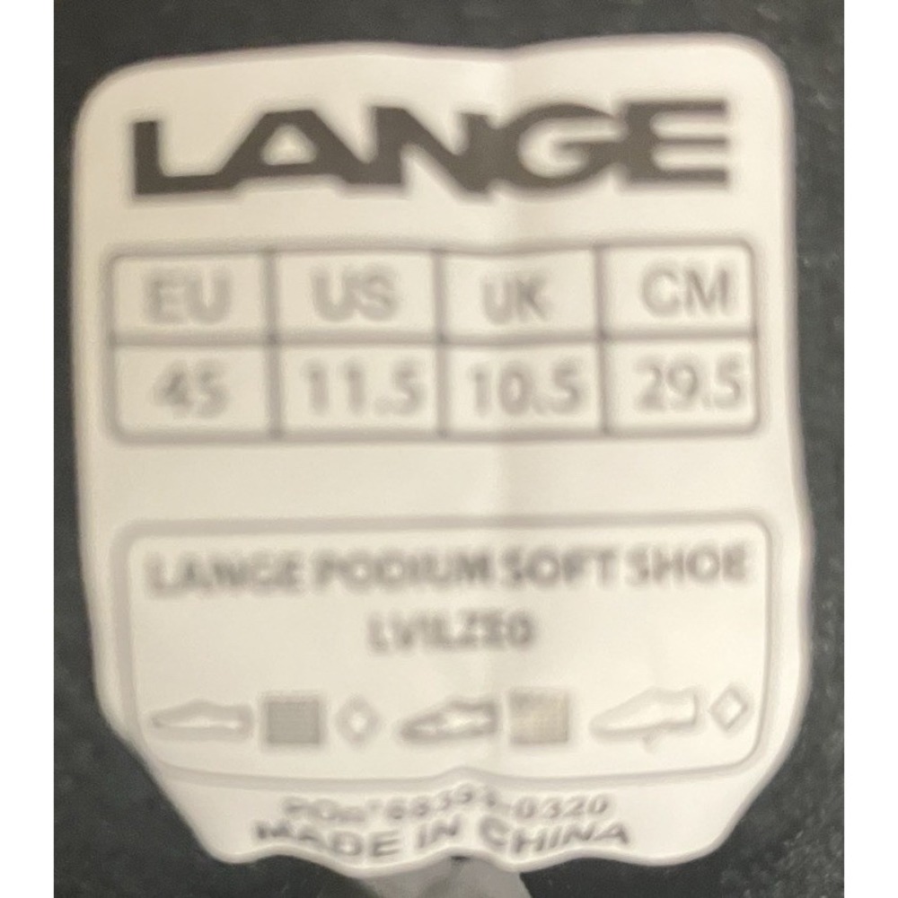 NWOT‎ Lange Podium Snow Soft Shoes Boots Men 11.5  US Blue + Orange Athletic - Picture 7 of 9